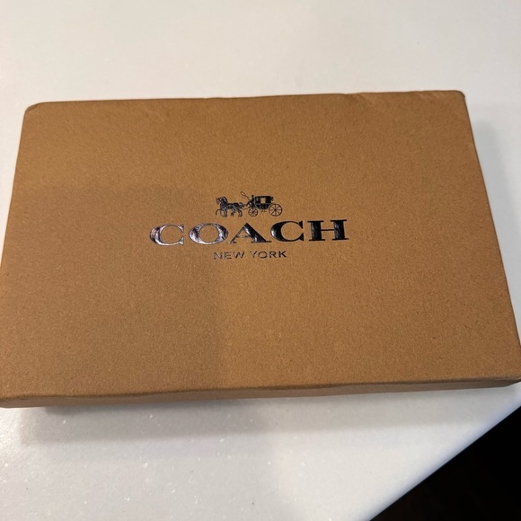 NWT Coach Men’s Boxed 3 In 1 Wallet Gift Set Box Pebble Black Leather - Picture 10 of 10